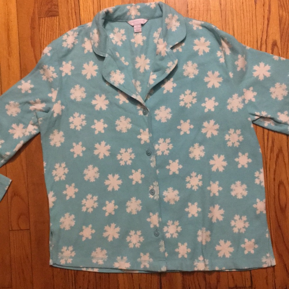 Nwot Snowflake Fuzzy Pj Set - image 3